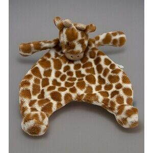 Retired Baby JELLYCAT Giraffe Soother Lovey Baby Security Blanket Plush HTF 10”